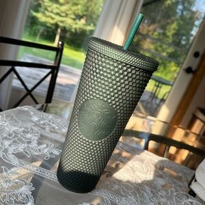 Dark Green Starbucks Tumbler